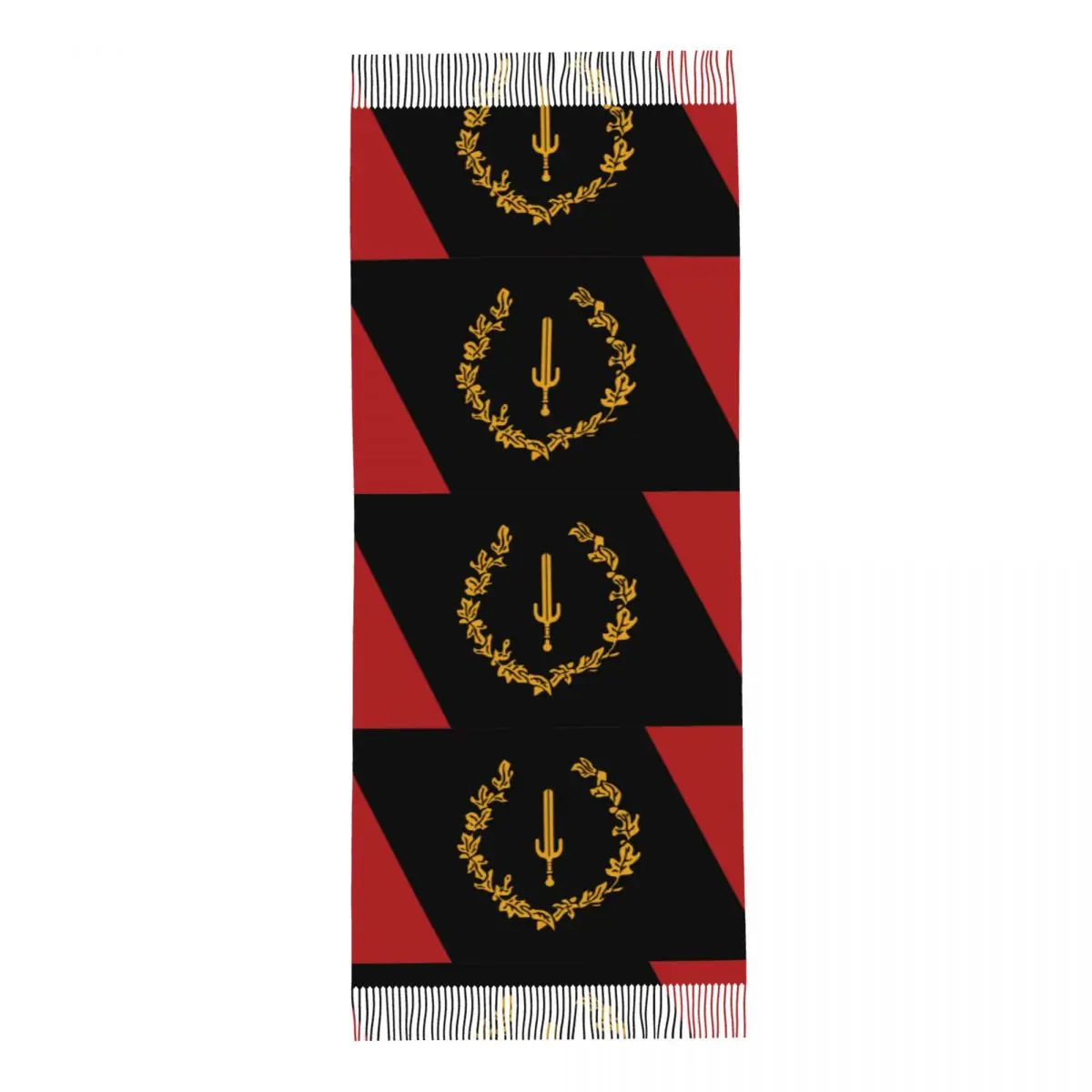 Black American Heritage Flag Women's Pashmina Shawl Wraps Fringe Scarf Long Large Scarf 4