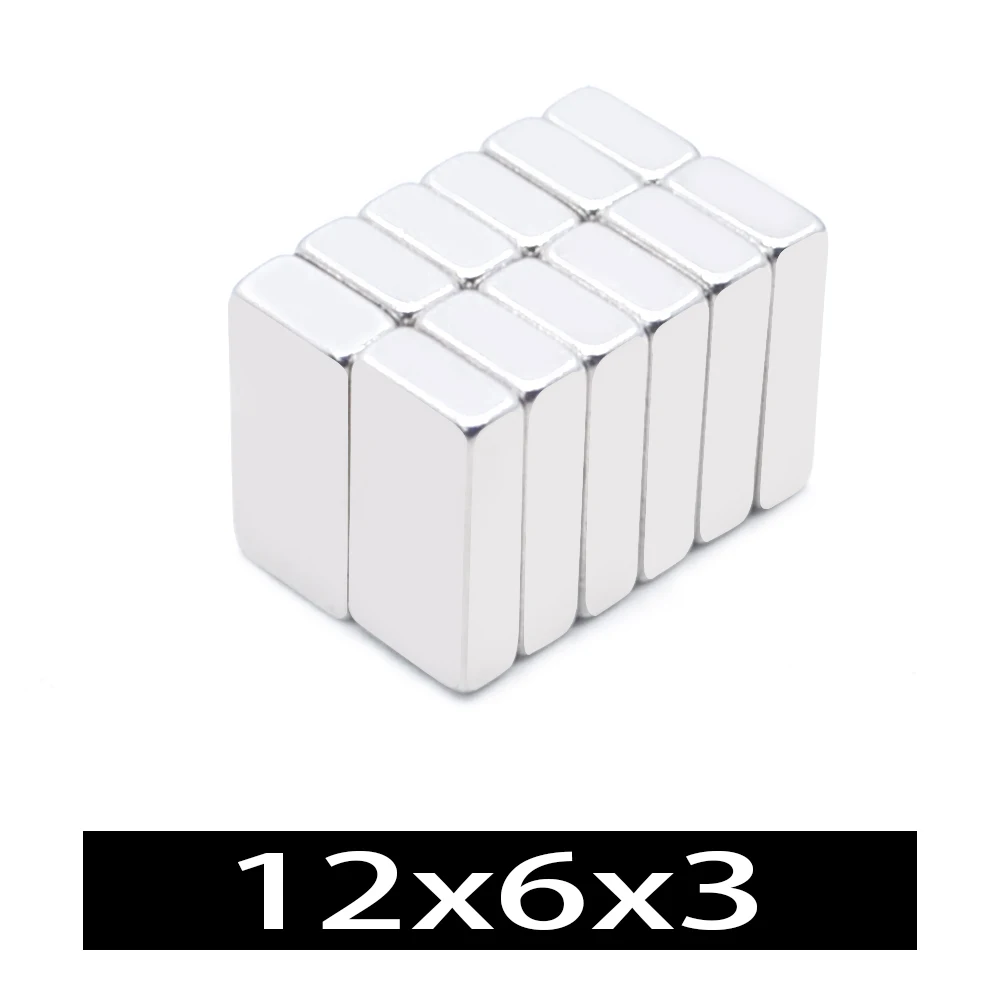 Aimant Bloc Néodyme N35 Super Puissant - Dimensions 47x23x8 Mm - Revêtement Nickel Argenté