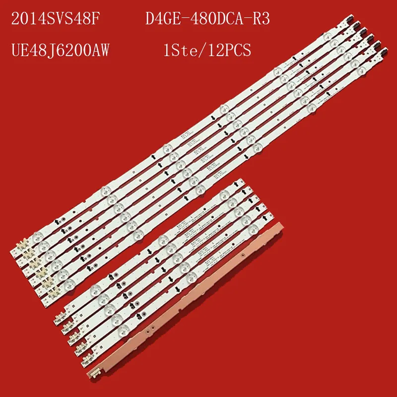 LED backlight FOR SAM--SUNG UE48H6400 UE48H6200AK 2014SVS48F_3228 D4GE-480DCA-R2 D4GE-480DCB-R2 UE48H6200 27pcs set tv led backlight strip bar light 2014svs75f 3228 r06 m04 l06 rev 1 1 for samsung un75j6300af ua75h6400aj 16