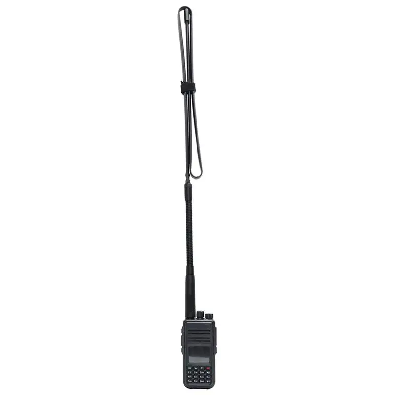 솔리드 2개 48.8인치 AR-152G 구즈넥 접이식 안테나 SMA-남성 VHF UHF 144/430Mhz Yaesu TYT용
