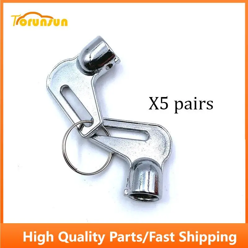 10pcs Excavator Accessories Ignition Switch Starter Pipe Key Cast Zinc For Lovol Sany Equipment