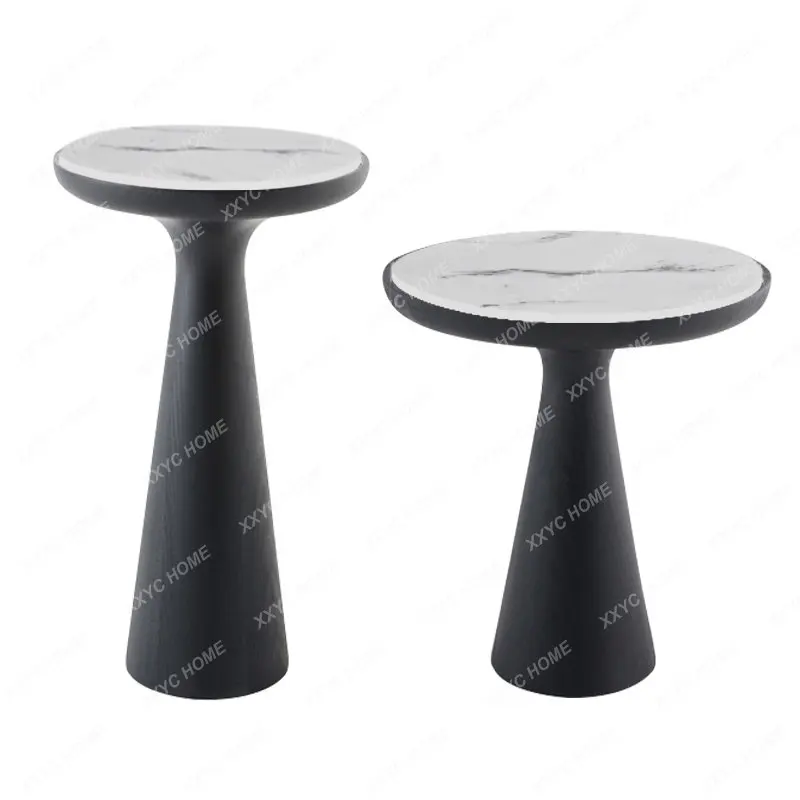 

Solid Wood Coffee Table Sofa Living Room Marble Side Table Corner Table Modern round Table home accessories decoracion