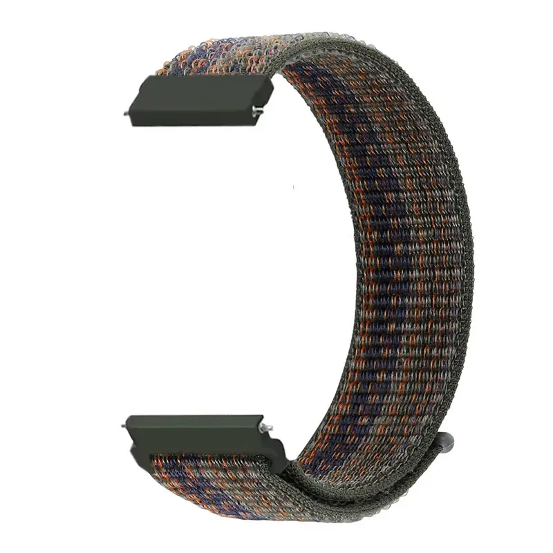 Adjustable Nylon Loop Strap, 22mm/20mm, Breathable and Durable Wristband Replacement Bracelet