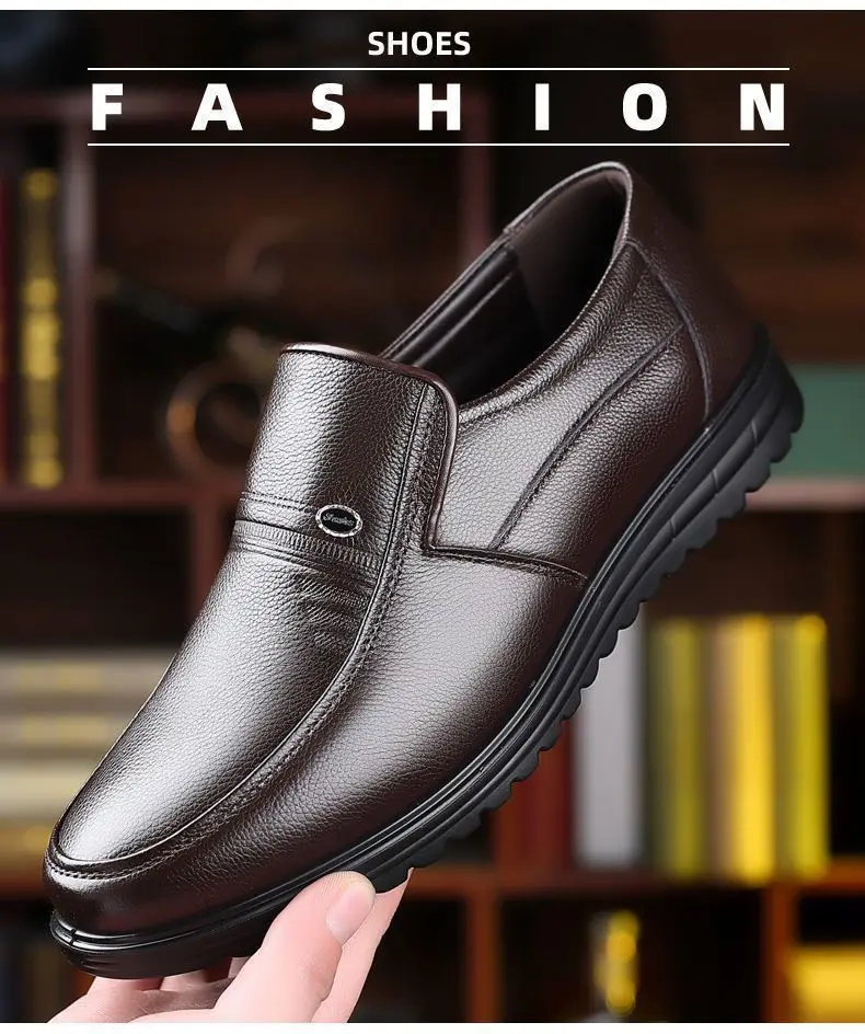 أحذية من الجلد العسكري من الدرجة الأولى أحذية رجال الأعمال غير الرسمية أحذية سفلية ناعمة 100% من جلد البقر بالكامل تخفيضات خاصة