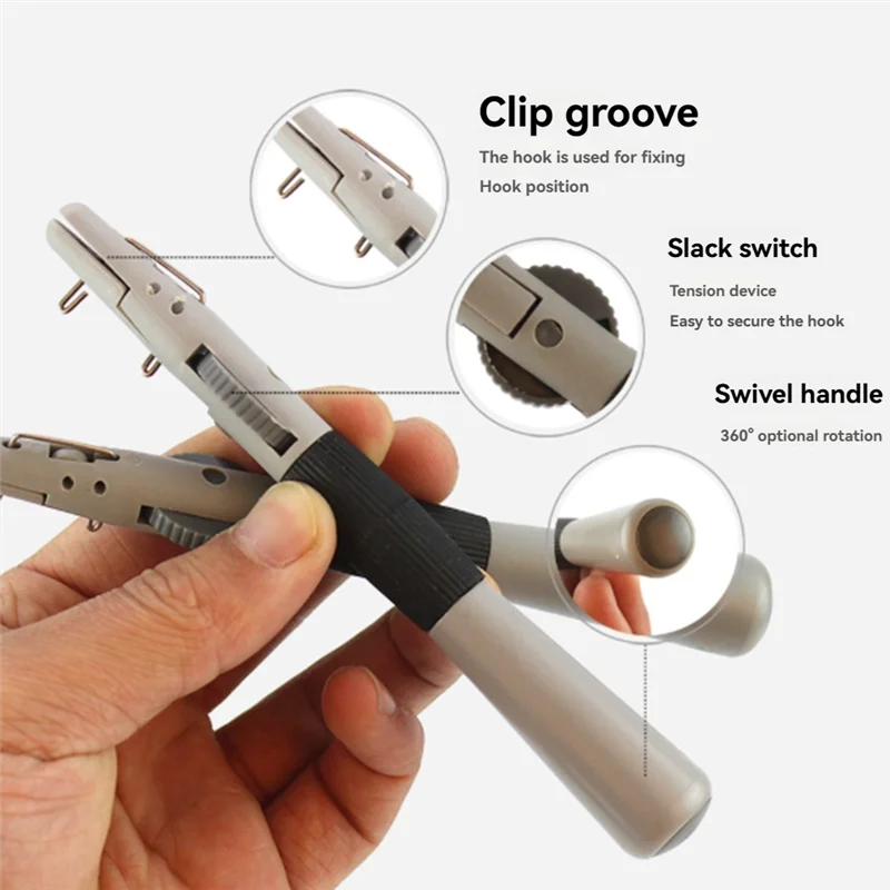 A06F-Fishing Hook Tier Tool 14Cm Fast Knot Tying, Fishhook Line Tyer Advanced Fishing Tackle For Anglers