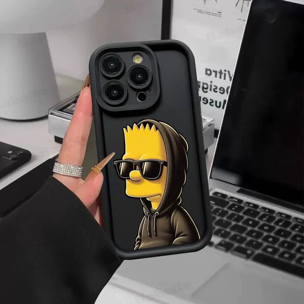 Playful Cartoon Silicone Phone Case - Shockproof and Durable Design