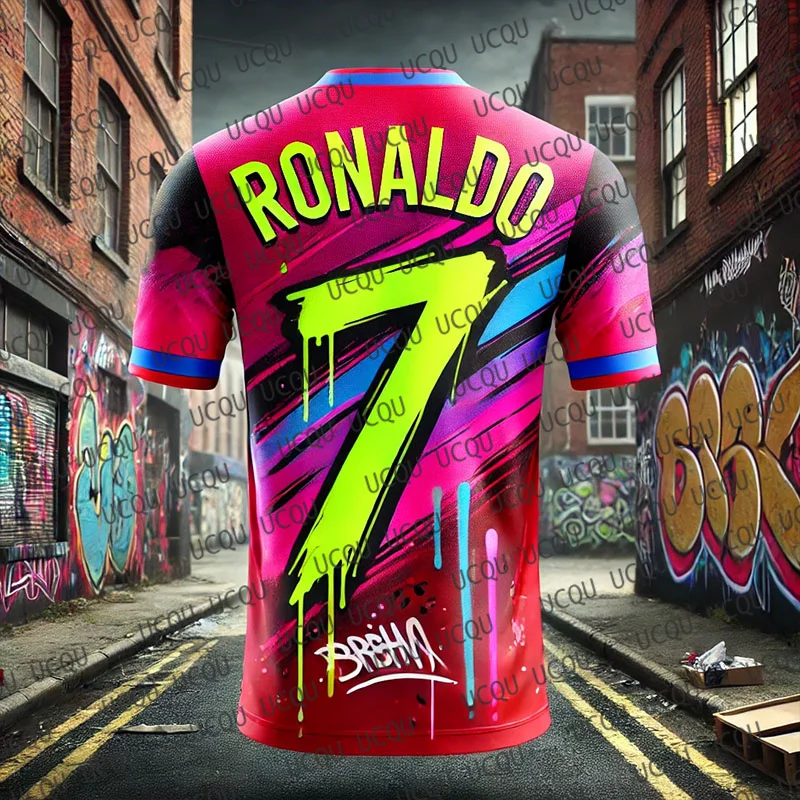 2025New Special Edition Graffiti-Fußballtrikot Bellingham Nr. 5 Fußballtrikot Trainingsuniform Atmungsaktives Oversize-Herren-T-Shirt – Detail 12