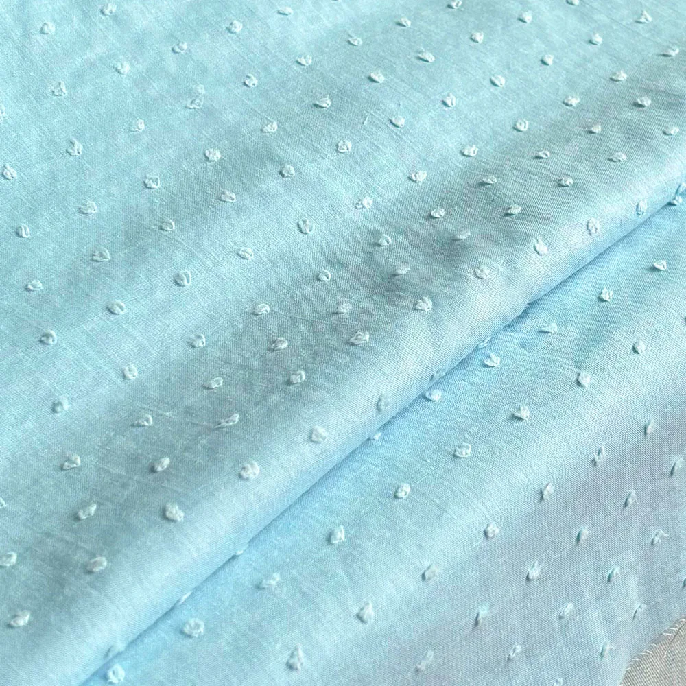 Soft Cotton Polka Dot Jacquard Fabric For DIY Making T-shirts Dress Pajamas Home Textile Decoration Handicraft Cloth Accessories - 4