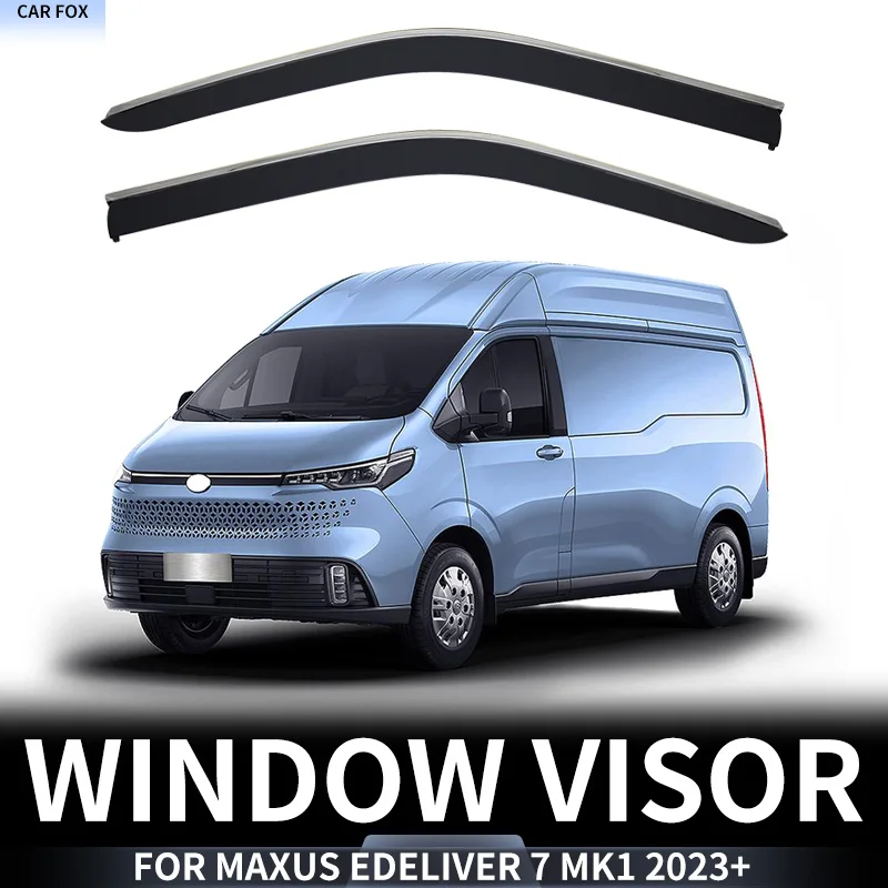 

For Maxus eDeliver 7 2023-2024 Plastic Window Visor Vent Shades Sun Rain Deflector Guard For Maxus eDeliver 7 2023-2024