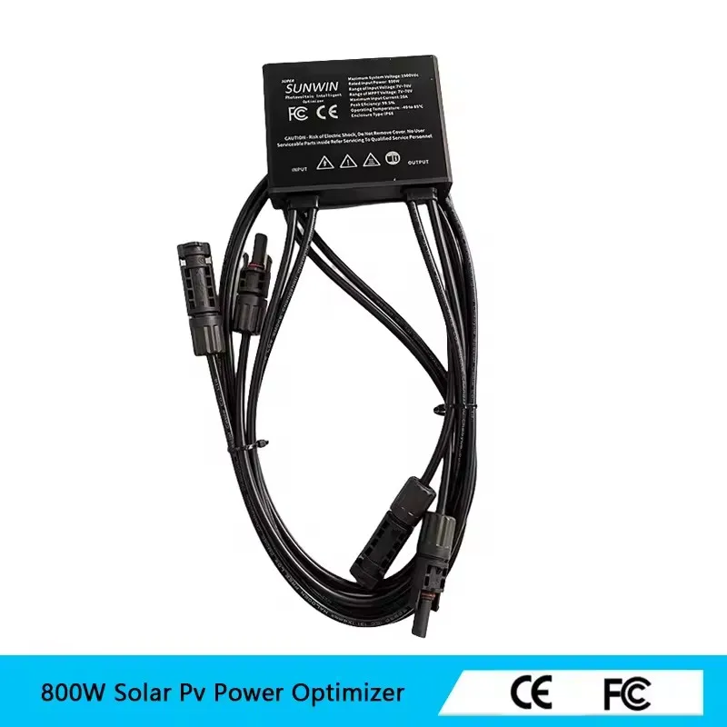 Solar Optimizer 600W 800W MPPT PV Power Optimizer โลหะอลูมิเนียมอัลลอยด์เพิ่มประสิทธิภาพการผลิตไฟฟ้า 1