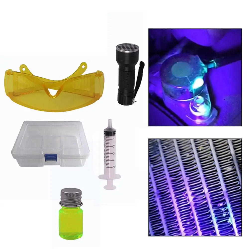UV Dye Air Conditioning Leak Test Kit for Car Detection