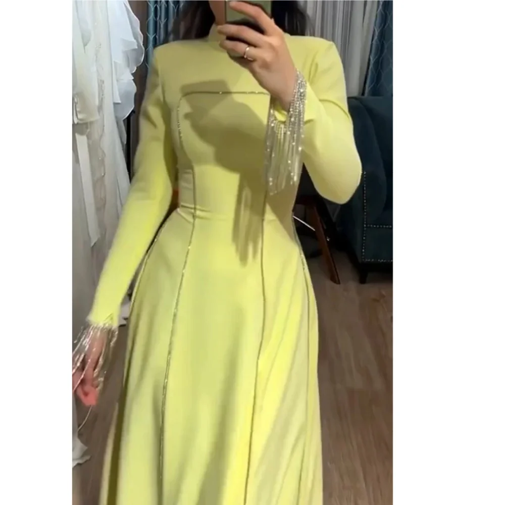 

Muloong High Ankle-Length Women Elegant And Pretty Luxury Prom Dress