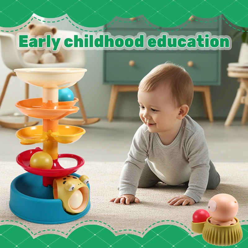T42C-Littledutch Spiral Tower-Endless Fun With Colorful Stackable Parts For Toddlers
