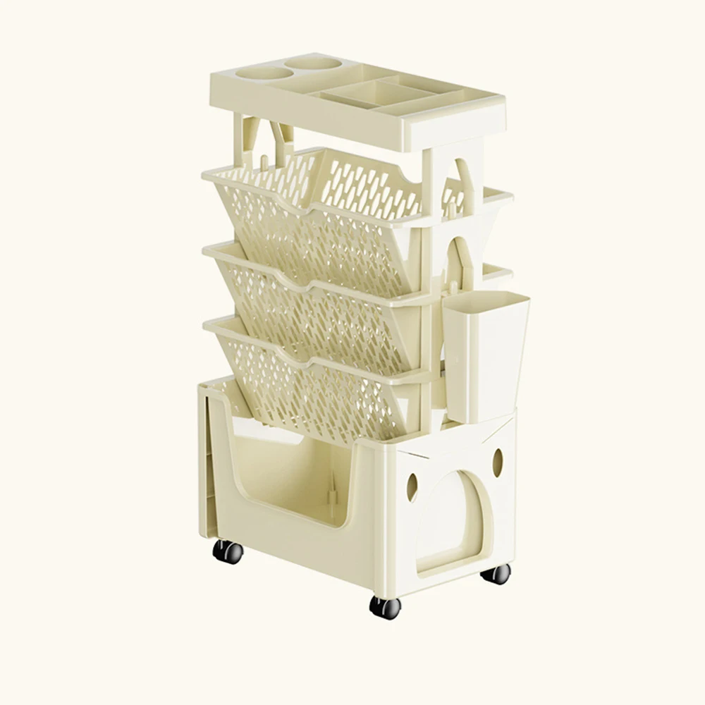 Removable Book Shelf Multi-Layer Floor Stand Bookshelf Home Classroom Student Book Storage Rack Desktop Magazine Snacks Organize