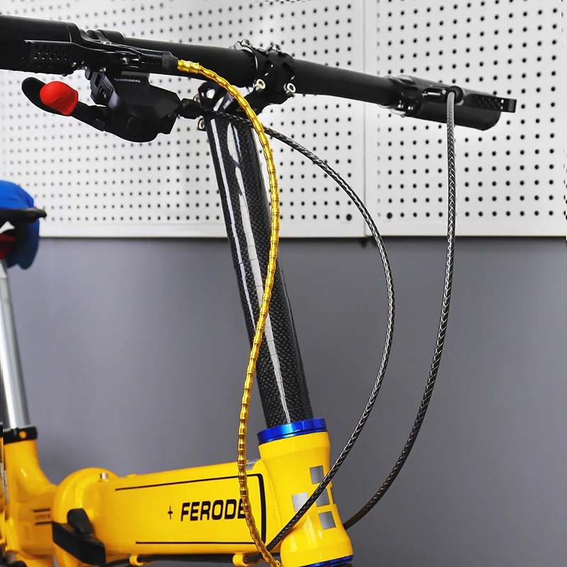 Kit Cavi Freno Bici 4 Pezzi - Universale Per MTB E Bici Da Strada - Con Guaina 2,5m E Accessori - 4
