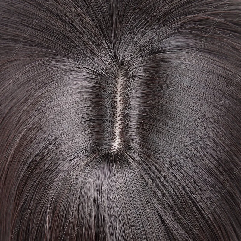 Dark Brown Heat-Resistant Synthetic Cosplay Wig 48cm