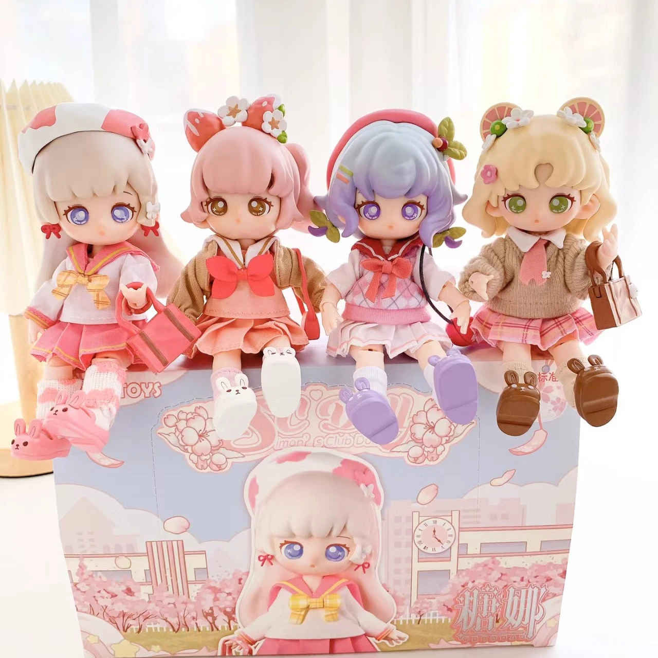 

Teennar Tangna Pink Sakura Lolita BJD Doll Cherry Blossom Series JK Girl Anime Figure Body Moveable Bestie Toy Blyth Custom Made