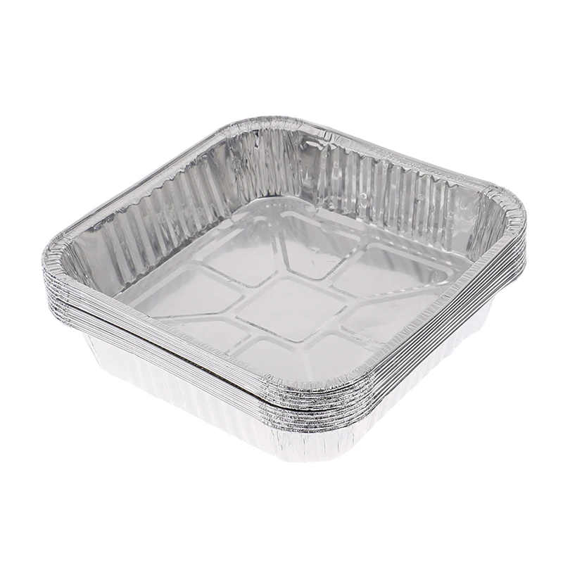 Rectangular Aluminum Foil Tray Barbecue Thickened Bowl Take-out Commercial  Household Baking Disposable Aluminum Foil Packaging Box Oven Accessories  Air Fryer Accessories Baking Supplies Bbq Accessories - Temu