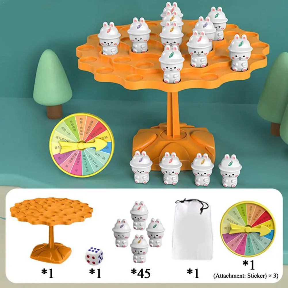 

Montessori Math Toys Fun Frog Balance Tree Balancing Board Game Parent-child Interaction Tabletop Balance Game Toy Gift