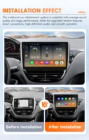 Auto radio za Peugeot 208 2008 2014 - 2018 Car Multimedia GPS Wireless Carplay Android Auto 4G DSP BT Mirror Link Steering Wheel 360Camera 2Din Autoradio Intelligent Systems QLED Screen By Snapdragon 6115 2