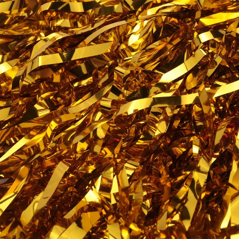 72Pcs Cheerleading Pom Poms Metallic Foil Cheer Pom Poms With Plastic Handle For Adults Kids Cheerleaders Party Yellow