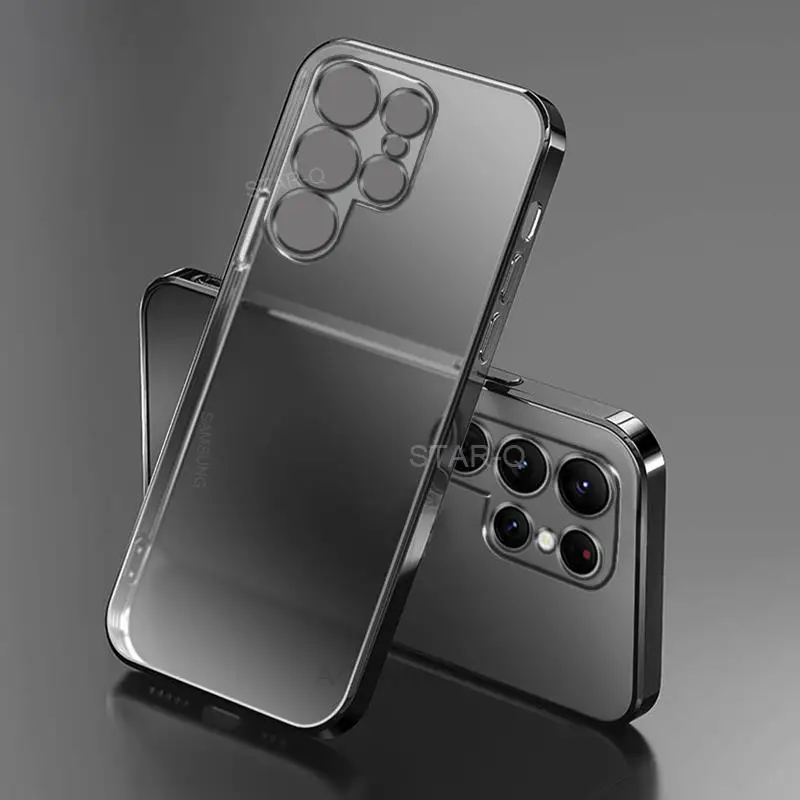 Luxury Transparent Plating TPU Case
