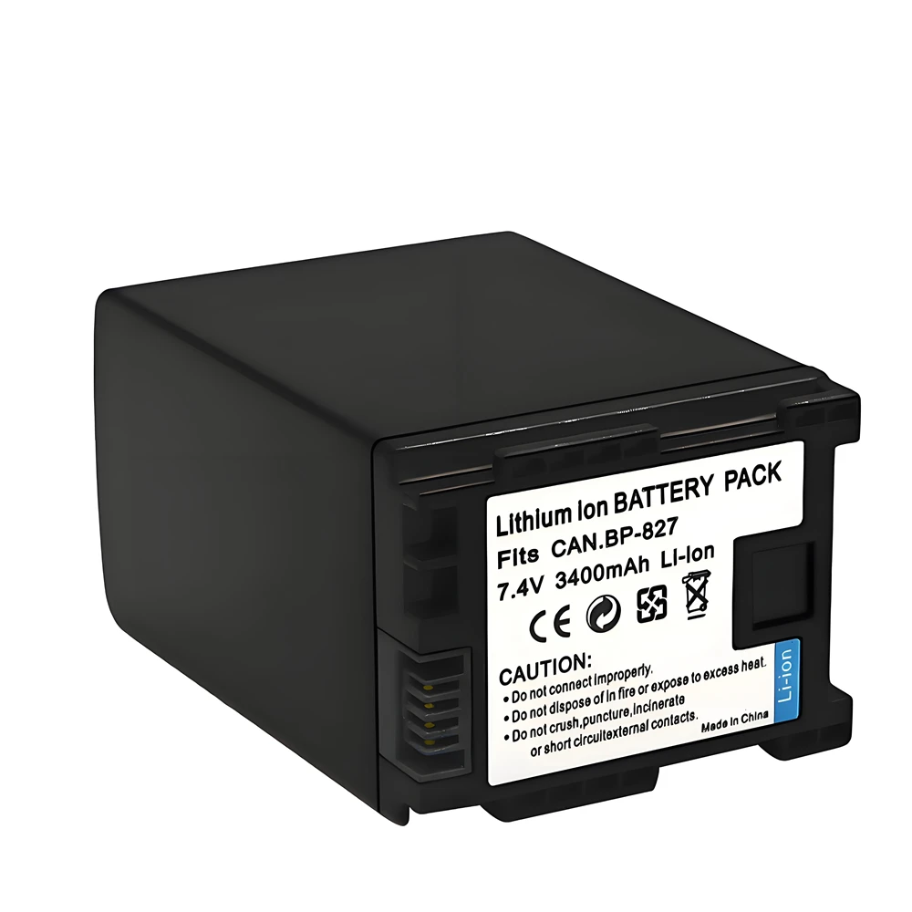 2x Batterie Li-Ion Haute Performance Remplaçant BP-827 BP-808 BP-809 BP-819 Pour Canon
