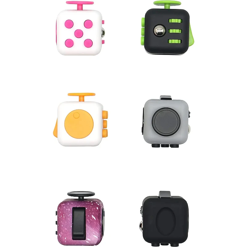 Fidget Toys Solid Color Dice Release Stress Autism Anxiety Relieve Adult Kids Anti-Stress Fingertip