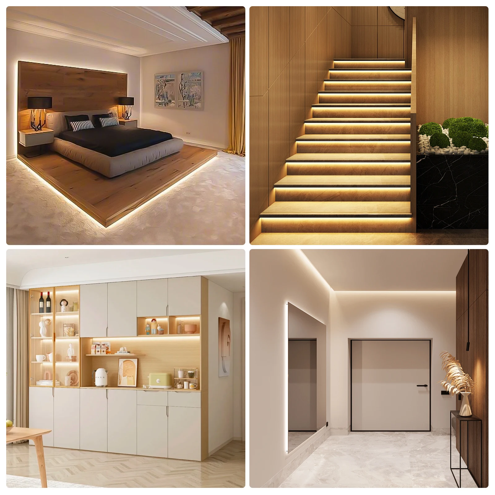Motion Sensor Light LED Motion Sensor Light LED Strip Light DC 5V Lamp USB Motion LED Kitchen Backlight TV LED Strip Hand Sweep Waving ON OFF Sensor Light diode lights Double-sided tape 2