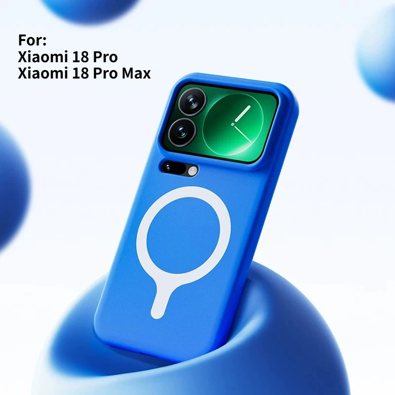 Premium Skin-friendly Frosted Magnetic Cover in Color Contrast Design