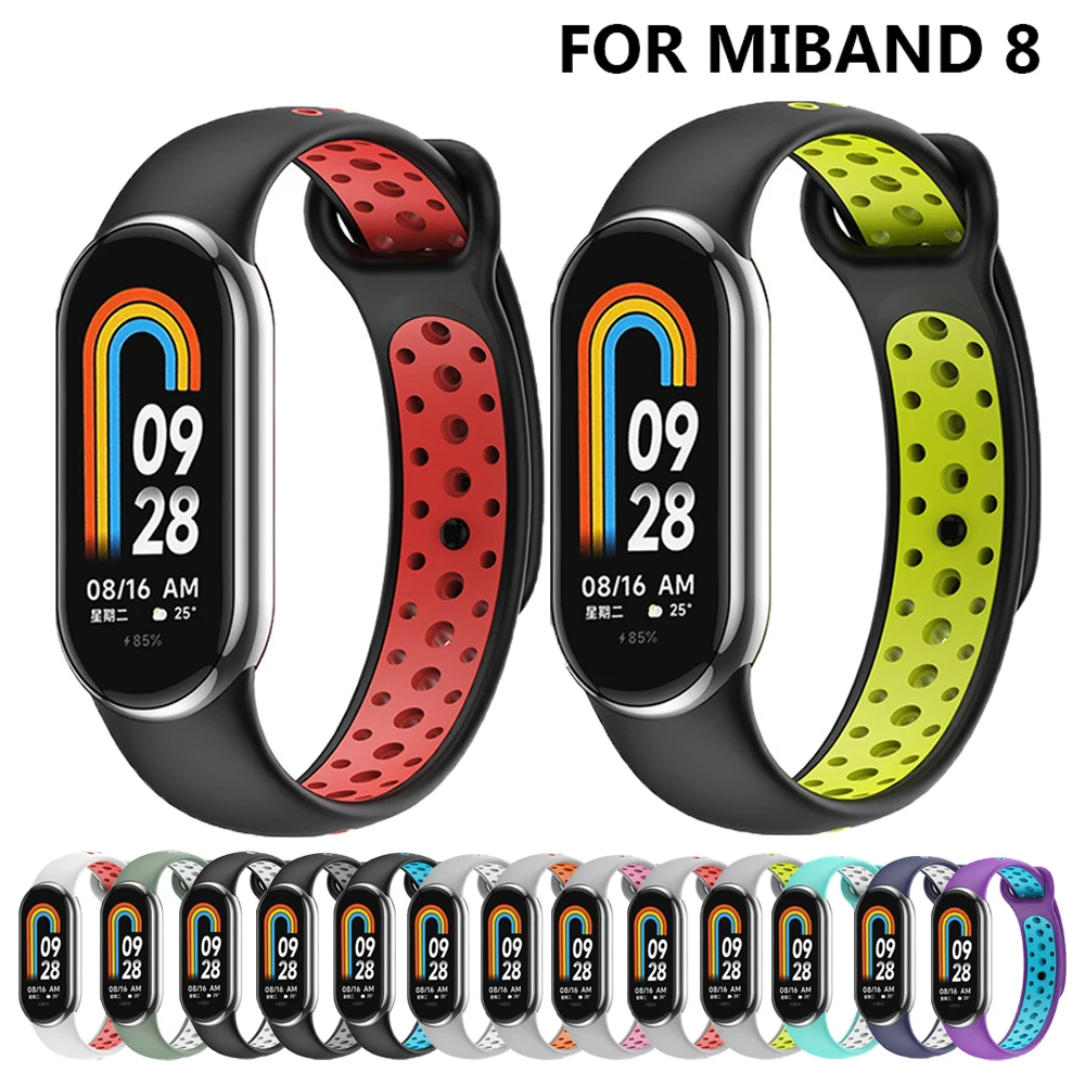 

Ремешок силиконовый для Xiaomi Mi Band 8, сменный спортивный браслет для наручных часов Mi Band 8 Mi Band8, аксессуары