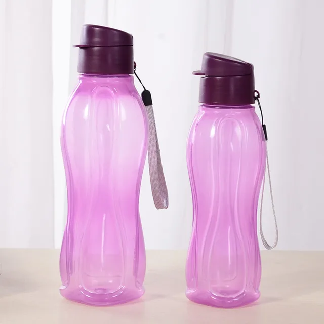 Drinkware 900/1100ML Plastic Water Bottle Solid Color Leakproof Sports Water Cup Large Capacity Water Kettle Travel 2