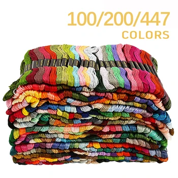 Mixed Colors Embroidery Thread Kit (100-447pcs) 1