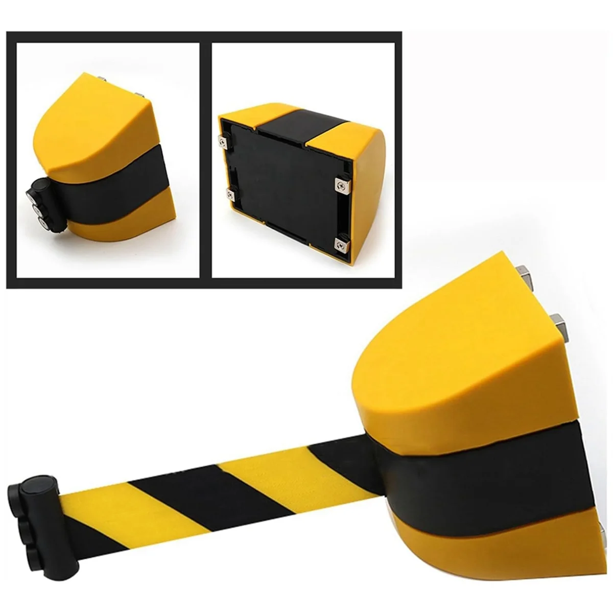 Magnetic Retractable Belt Barrier, Queue Barrier Belt with Magnetic Adsorption, 10M Safety Cordon Barrier Rare