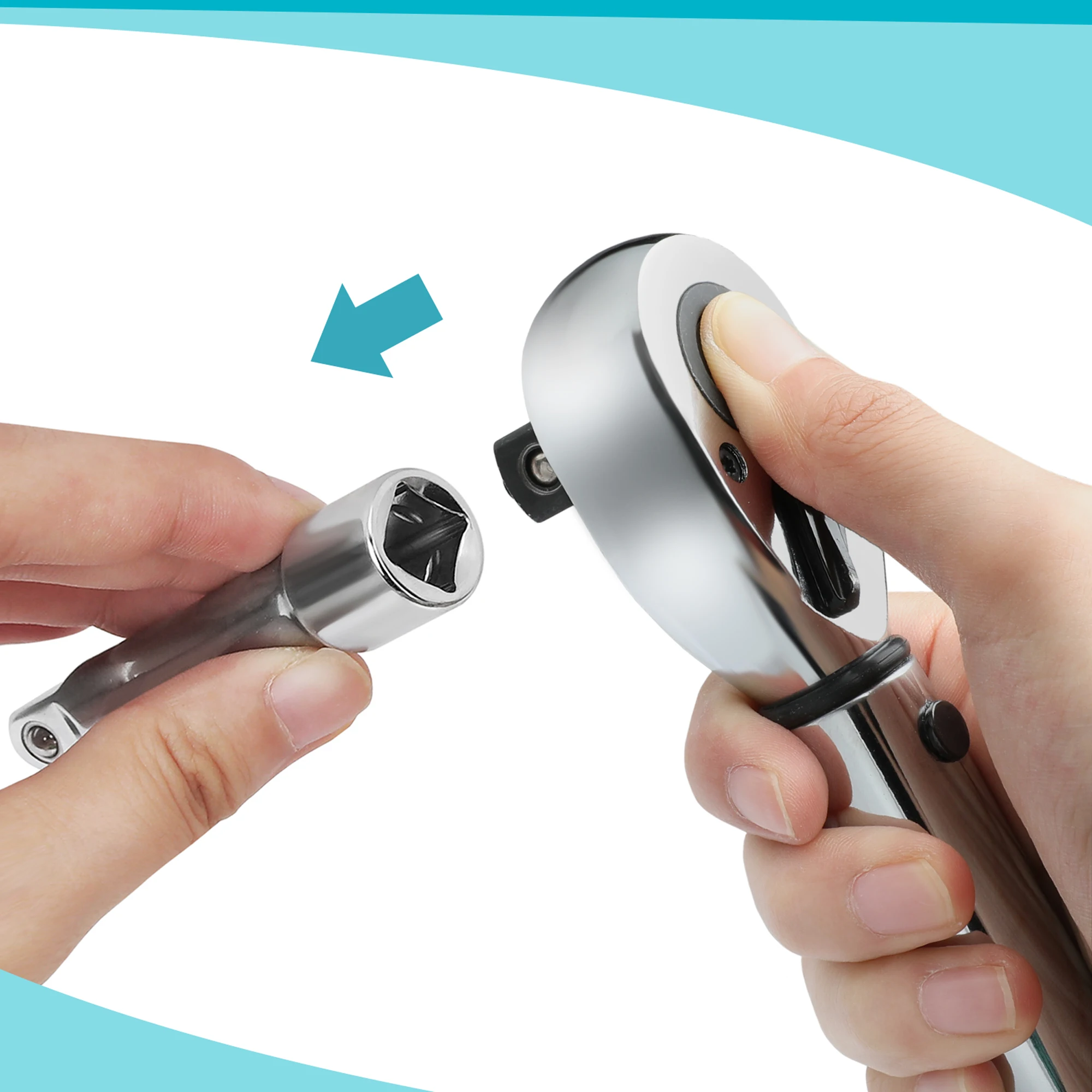 Torque Wrench Set with Socket Adapter and Storage Case