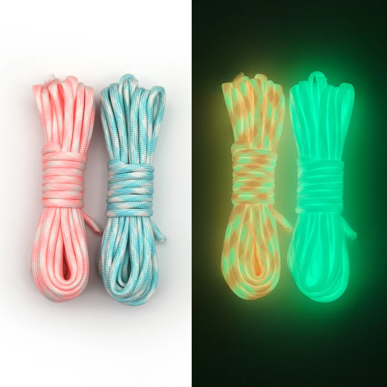 4mm Luminous 7-Core Paracord 5m/10m/20m Outdoor Camping Equipment Outdoor Emergency Rope Braided Bracelet Tent paracord rope