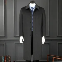 Thick Extra Long Coat Men's Winter Cashmere Coat Men Down Inner Warm Woolen Jacket Male Trenchcoat Man Clothes Abrigos Hombre FC 2