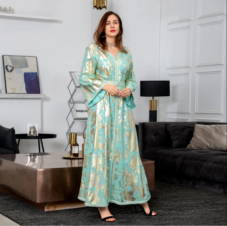 

purple orange greenChiffon Abaya Dubai Robe Longue Djellaba Femme Musulmane Turkey Islam Arabic Muslim Long Dress For Women Kaft
