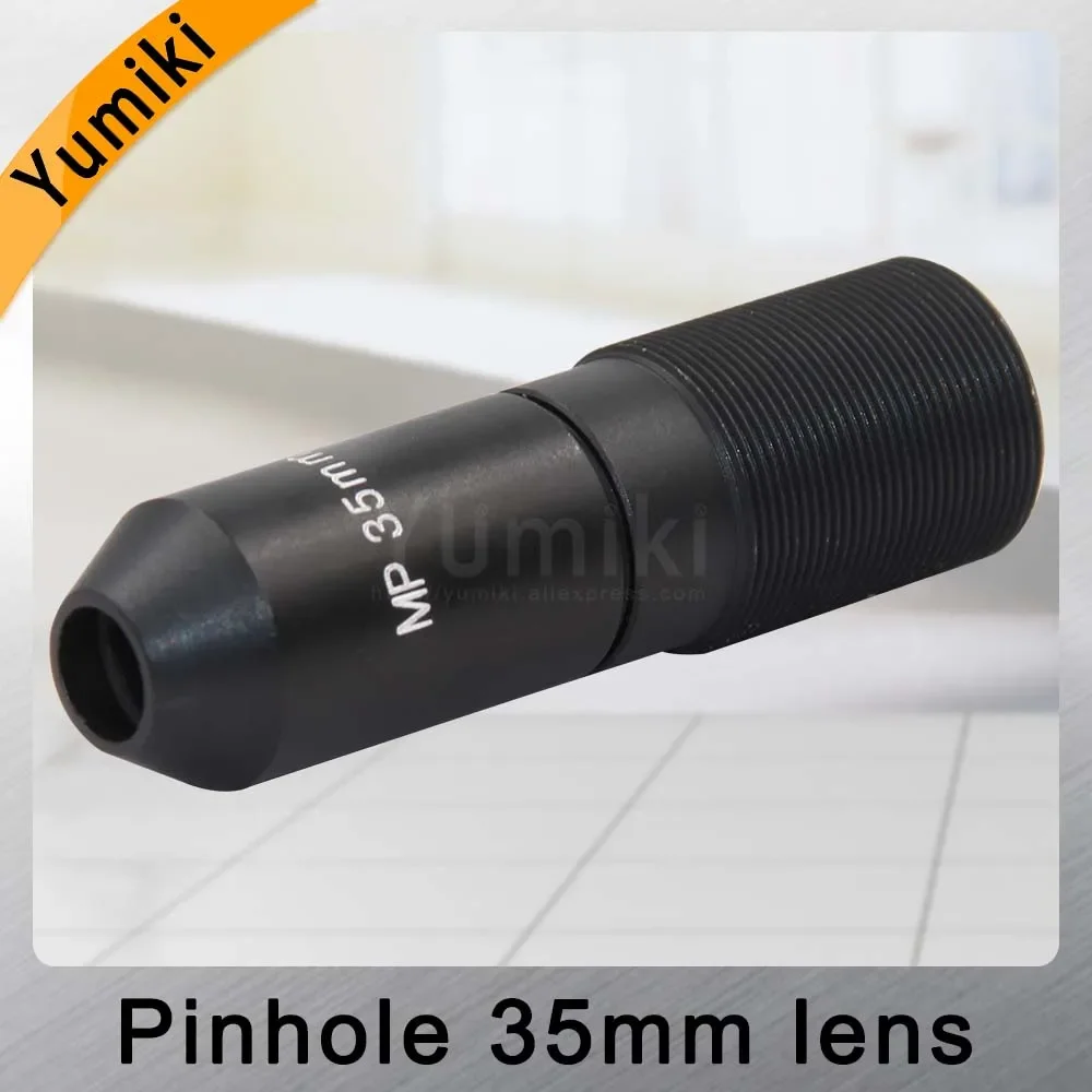 Yumiki HD 2.0Megapixel 35mm pinhole Lens, CCTV Camera Lens,M12 mount,Image Format 1/2.7",F1.6, Fixed Iris
