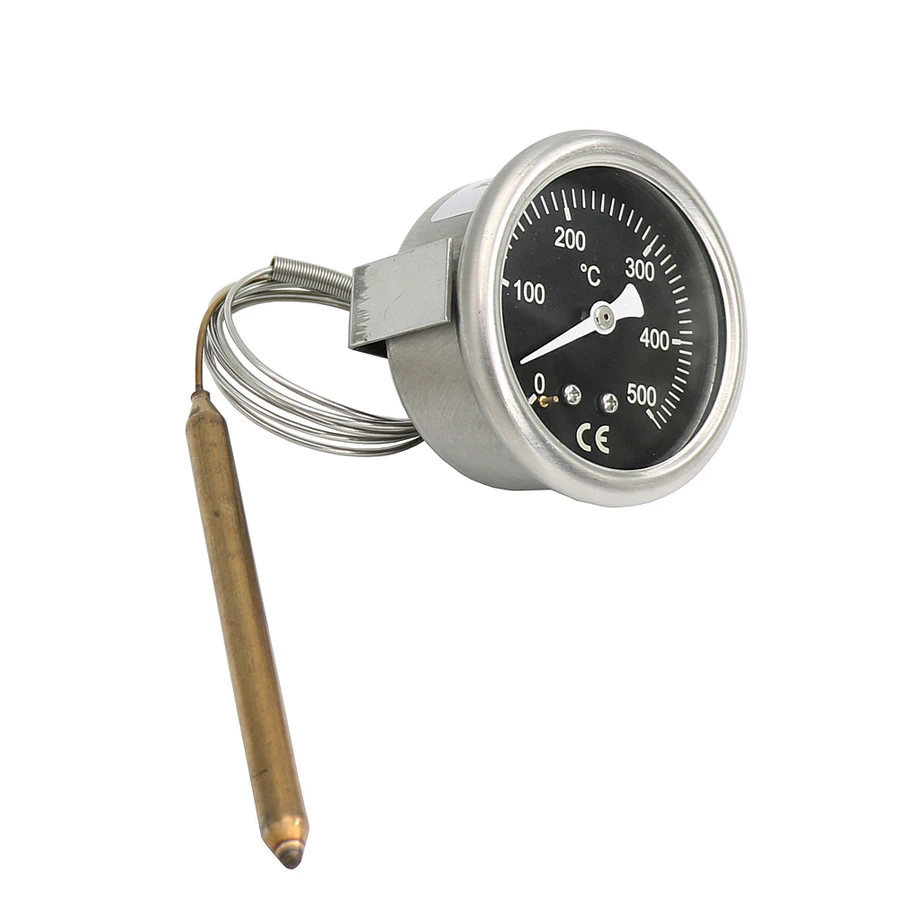 Thermomètre de Gril Bimétallique - MINIFINKER - 63mm - Acier inoxydable - Mesure et contrôle de