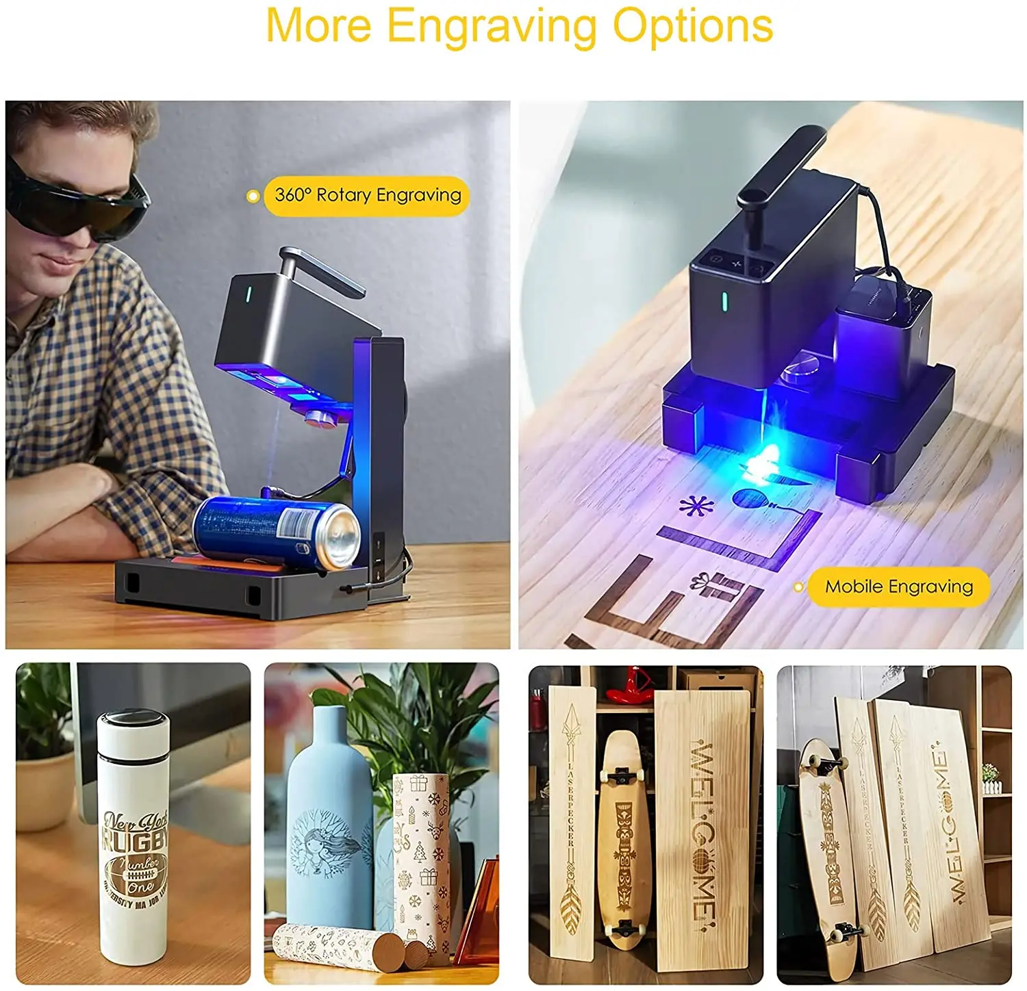 LaserPecker 2 450nm Laser Marking Machine Laser Engraver Metal Nameplate  Engraver Portable Engraving Industrial Desktop