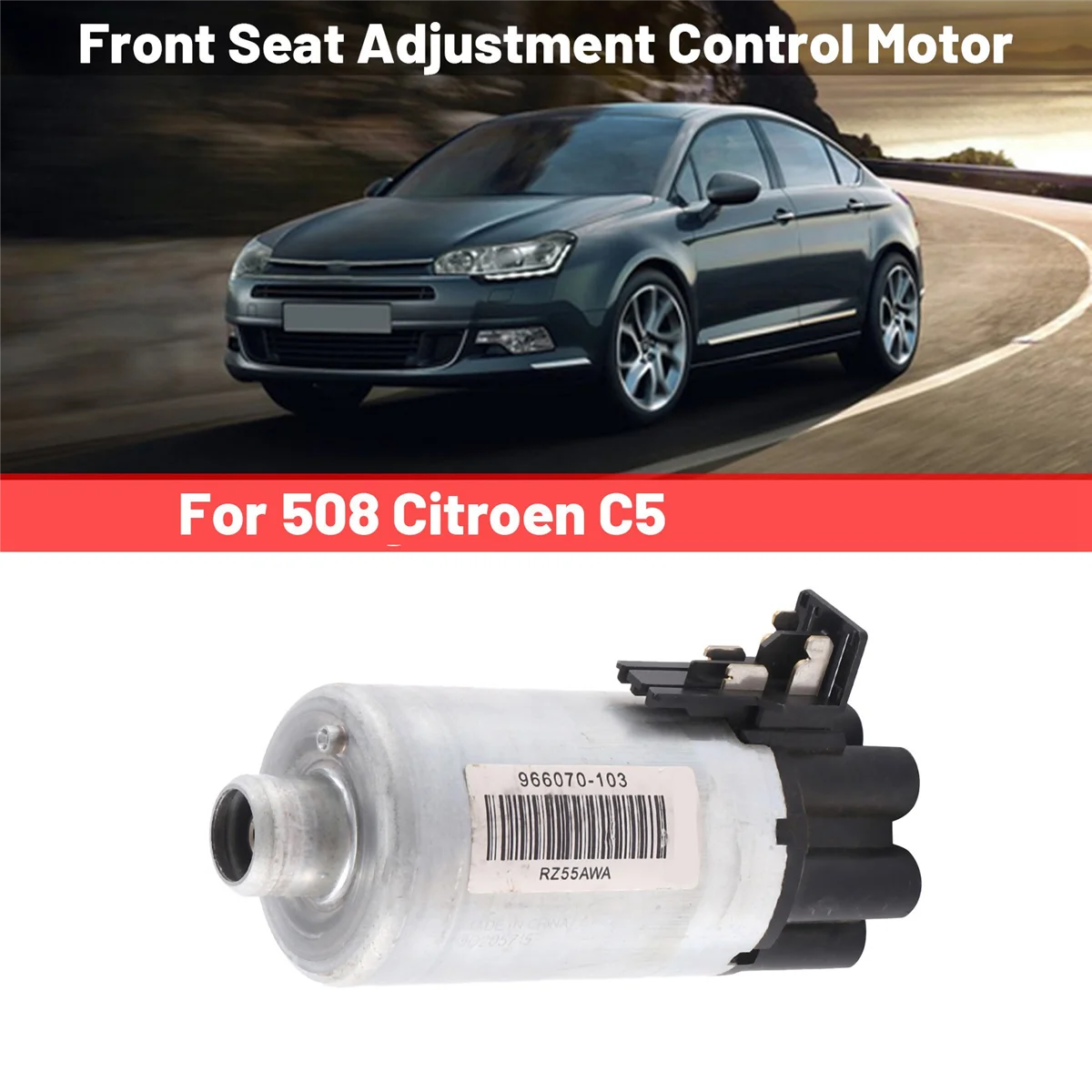 1 Pz 966069-102 Motore Di Controllo Della Regolazione Del Sedile Anteriore Dell'Auto Per Volvo S60 T4 Ford Fusion Peugeot 508 Citroen C5 Rz55Awa