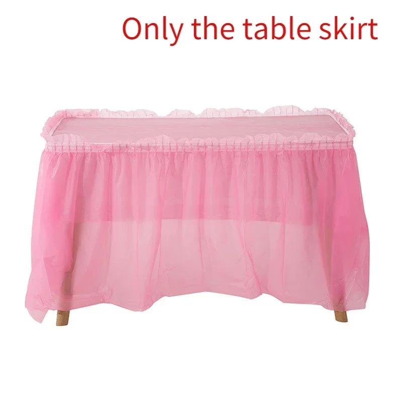 Vibrant Disposable Table Skirt - Perfect for Celebrations and Events
