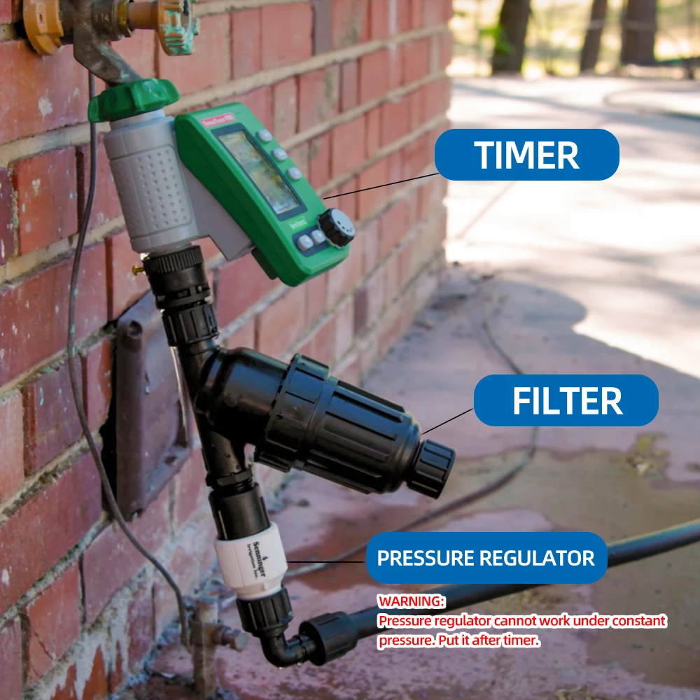 Micro Drip Irrigation System Pressure Regulator Irrigation Garden Watering System 10 Or 15 PSI 3/4'' Female Thread 6