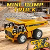 1/64 Scale Remote Controlled Toy Car Dump truck Model - Engineering Vehicle Tabletop Collection Gift For Boys