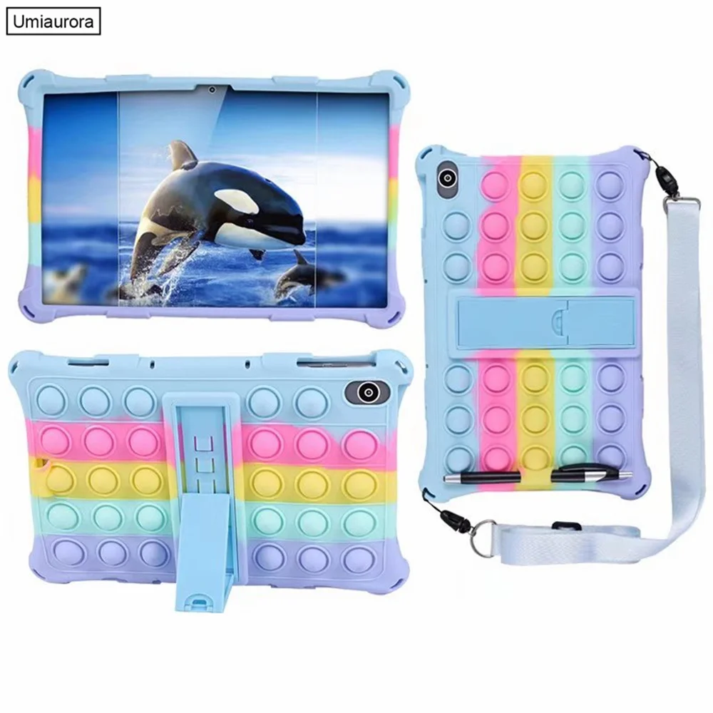 

Case For Lenovo Tab M8 8.0 TB-8505F TB-8705F Cover For Tab M10 FHD Plus 10.3 TB-X606F 2nd 10.1 TB-X306F Kids Tablet Stand Funda