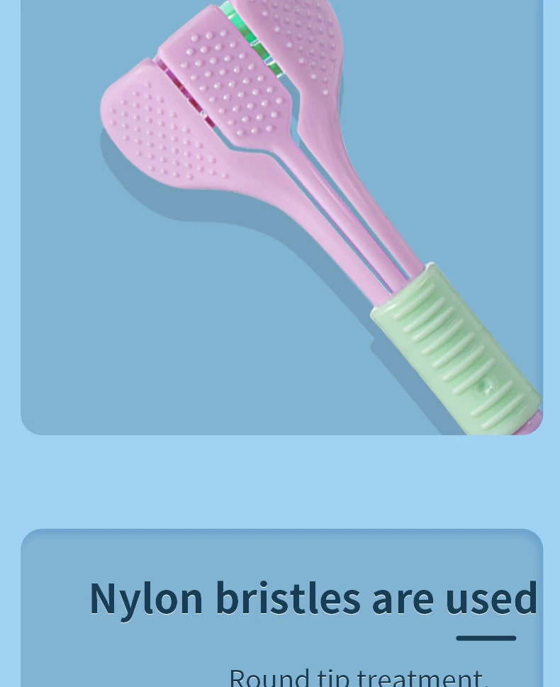Three Sided Toothbrush Ivory