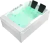 72" x 48" Whirlpool Tub 2 Person Jetted Bathtub Hydro Massage Chromatherapy ETL Certified 3 Sided Apron Acrylic 1125 Watt 1