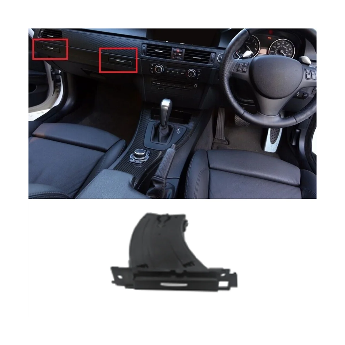 자동차 오른쪽 운전자 대시보드 컵 거치대 어셈블리, BMW E90 2005-2012, 자동차 액세서리, 51459173464 RHD
