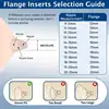 11 Size Flange Sizing Kit for 24mm Flange/Shield of Most Pumps, Silicone Flange Insert for Momcozy/Spectra/Bellababy Breast Pump 3